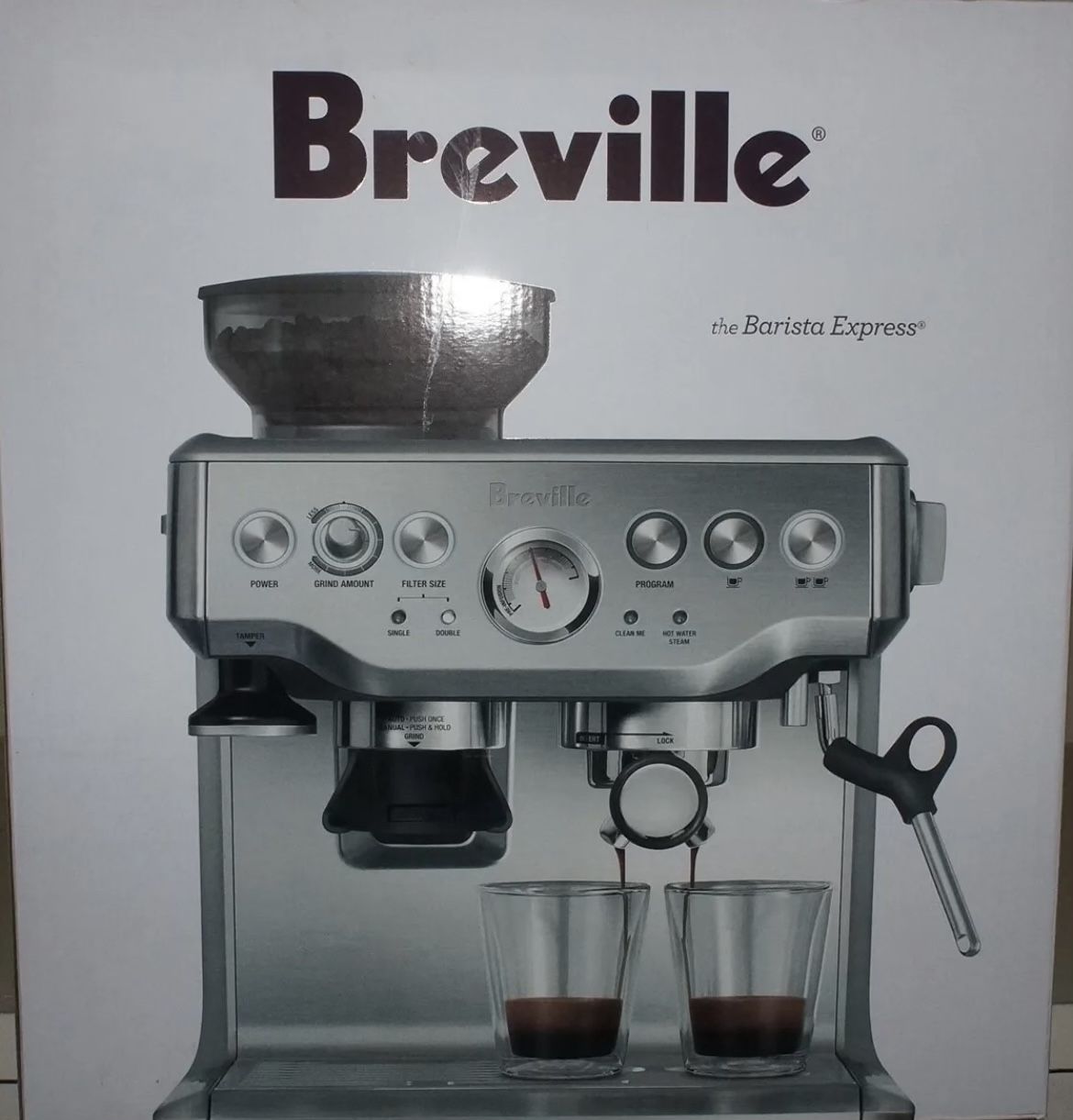 Breville Barista Express Espresso Maker, Model # BES870XL