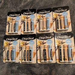 Lot Of 24x Chap Stick Vanilla Flavors Lip Baum - Brand New In Box