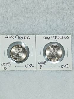 #746 New Mexico P&D Lot of 2 Quarters coins