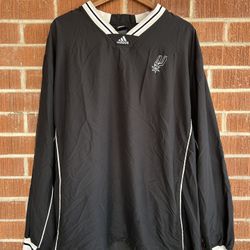 Vintage Adidas NBA San Antonio Spurs Windbreaker Pullover Size 2XL
