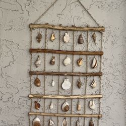 Beautiful Coastal Wall Decor with Real Seashells