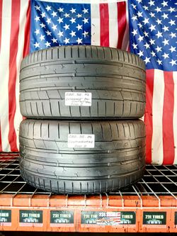 ✅ 2 USED TIRES 285/35ZR19 CONTINENTAL EXTREMECONTACT DW SPORT TUNED 285 35 19  HIGH PERFORMANCE BMW MUSTANG CAMARO CHARGER INFINITI MERCEDES BENZ