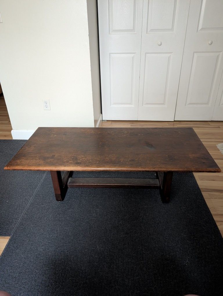 Brown coffee table