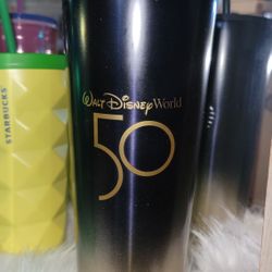 Starbucks Disney World 50 Anniversary Cup