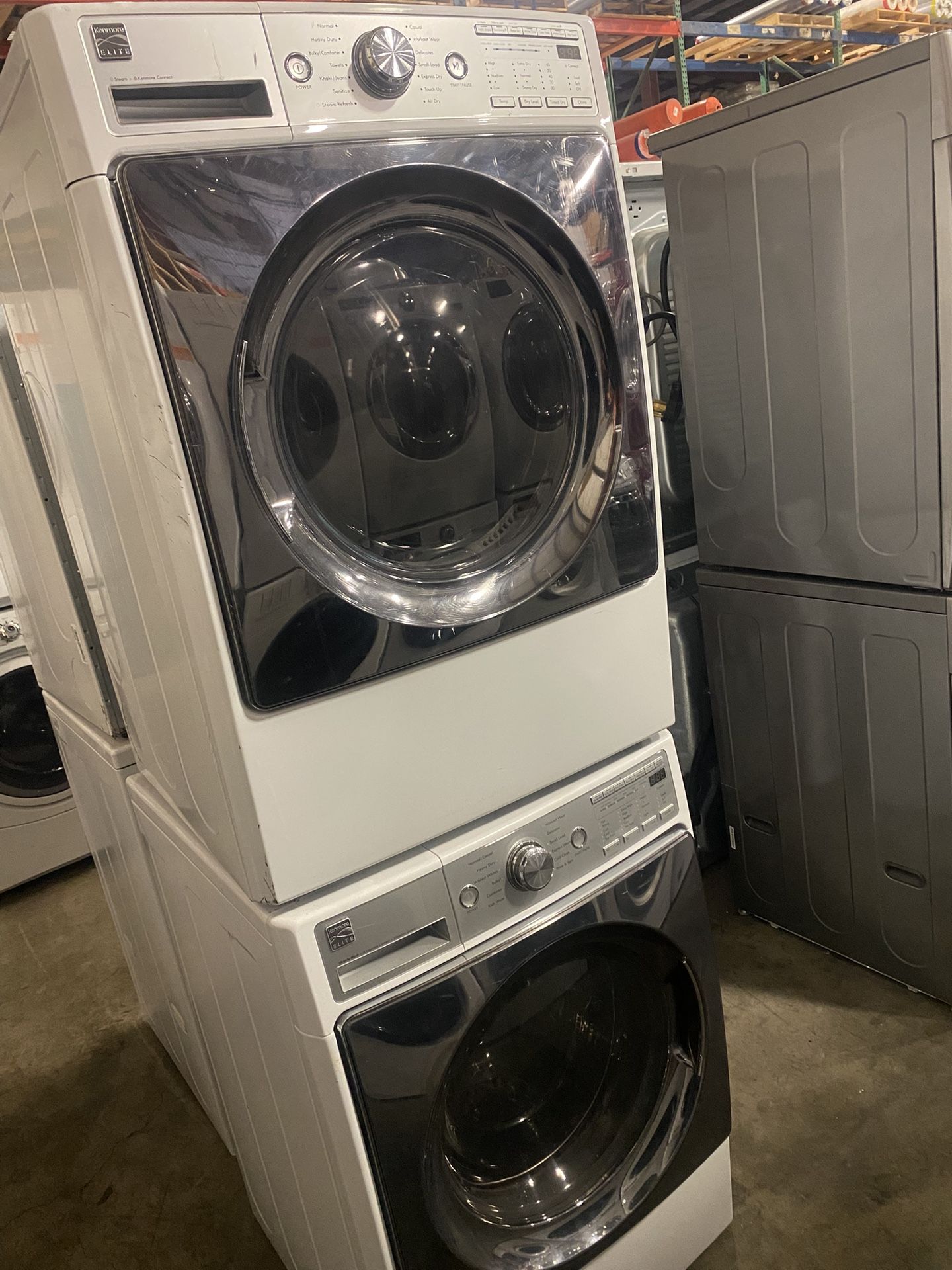 KENMORE XL CAPACITY WORKS LIKE NEW WASHER DRYER ELECTRIC SET SERVICED and CLEANED with WARRANTY 