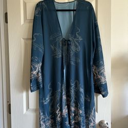 Kimono Blue And White 1X