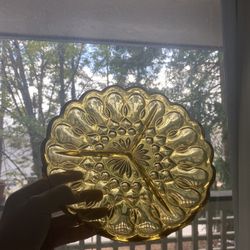 Amber Glass Trays