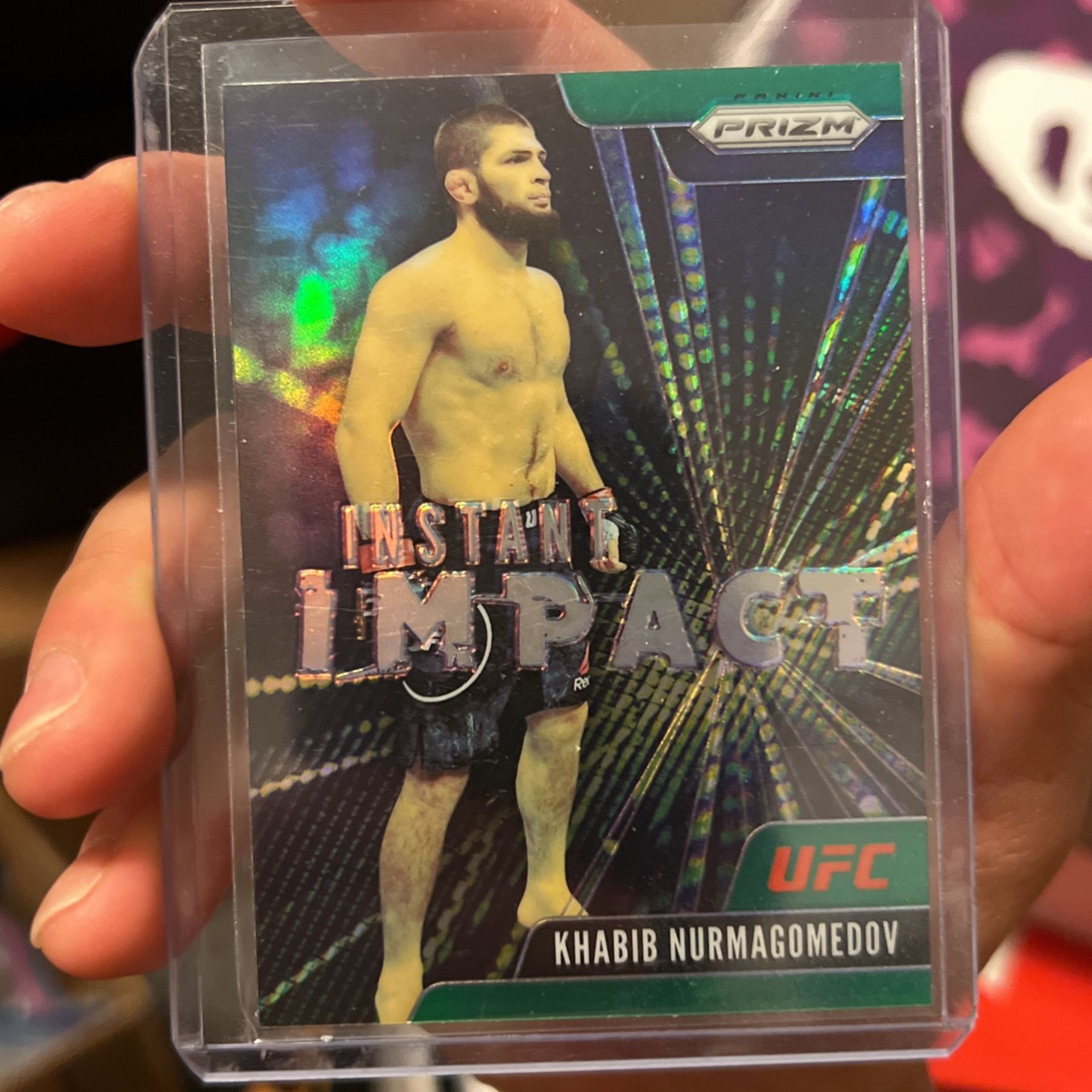 2021 Prizm UFC Khabib Nurmagomedov Green Prizm Instant Impact #2