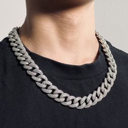 Full Iced Out Cuban Link Chain 