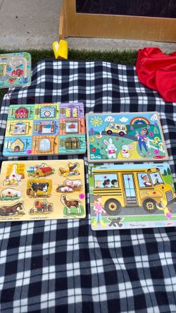 4 wooden puzzles 🧩