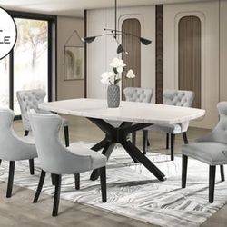 Marble Dining Table Set