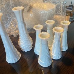 Milk Glass Vases