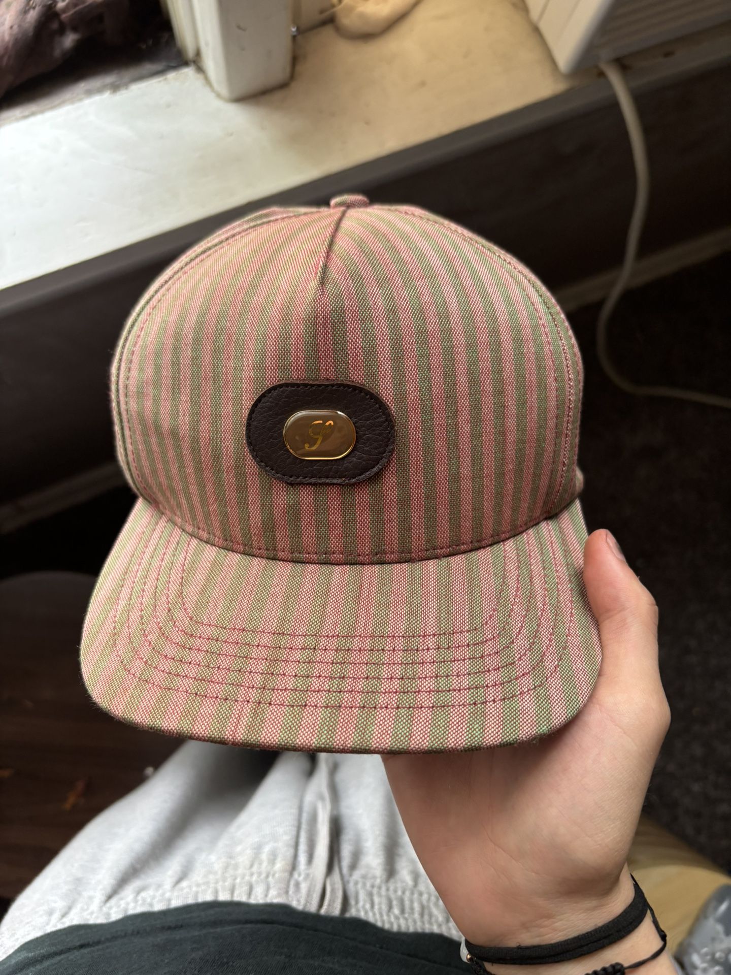 Supreme Enamel S Logo 5 Panel Hat