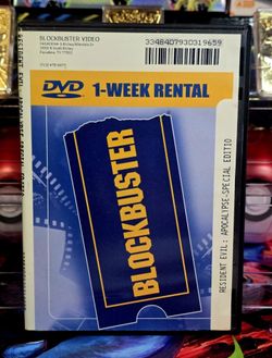 RARE Vintage Blockbuster Video Rental Case – Resident Evil: Apocalypse (2 Disc)