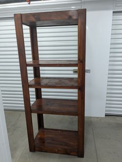 Solid Wooden Open Bookshelf