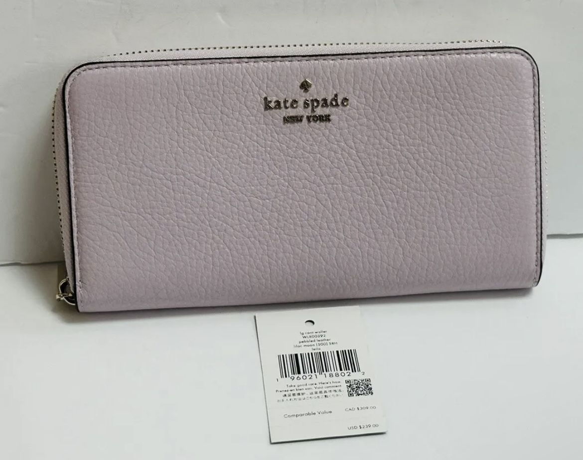 New & Rare Kate Spade Leila Large Continental Wallet Leather