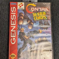 Contra: Hard Corps Sega Genesis game includes box/clamshell case
