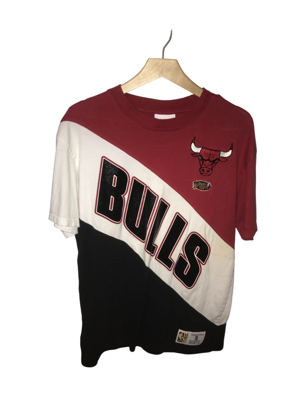Chicago Bulls Mitchell & Ness Mens Play by Play 1996 NBA Finals T-Shirt Size S