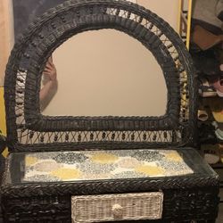  Wick Vanity Table And Chair