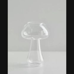 Brand New Small Glass Mushroom Propagation Vase 