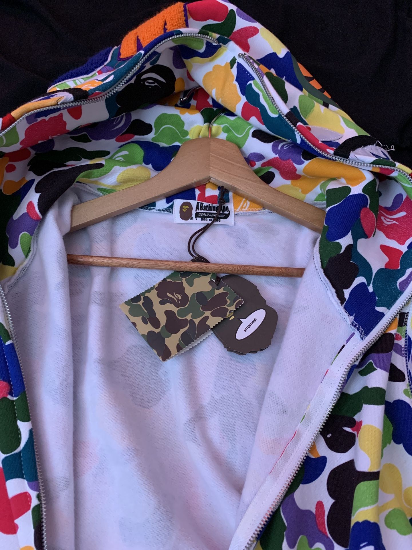 bape rainbow camo