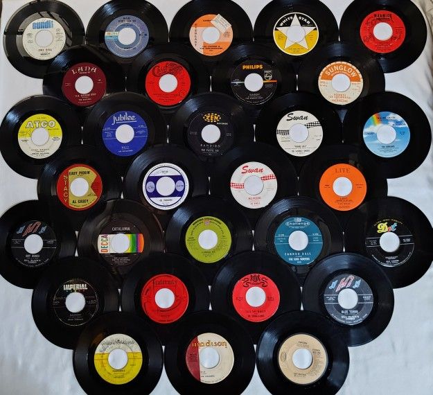 1960s Rock Instrumental 45 Lot. Of 30 VG+ Average Condition