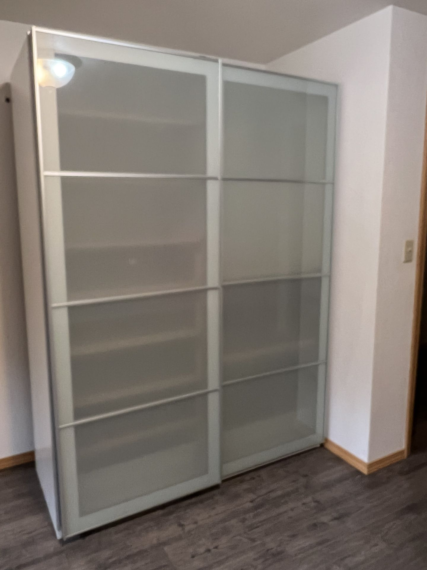 Wardrobe - IKEA Pax Wardrobe Frame With Sliding Glass Doors
