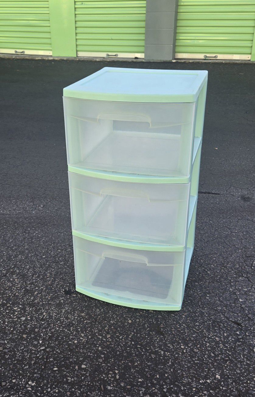 Small 3 drawer storage organizer bin