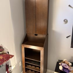 Dartboard Cabinet with Wine Storage