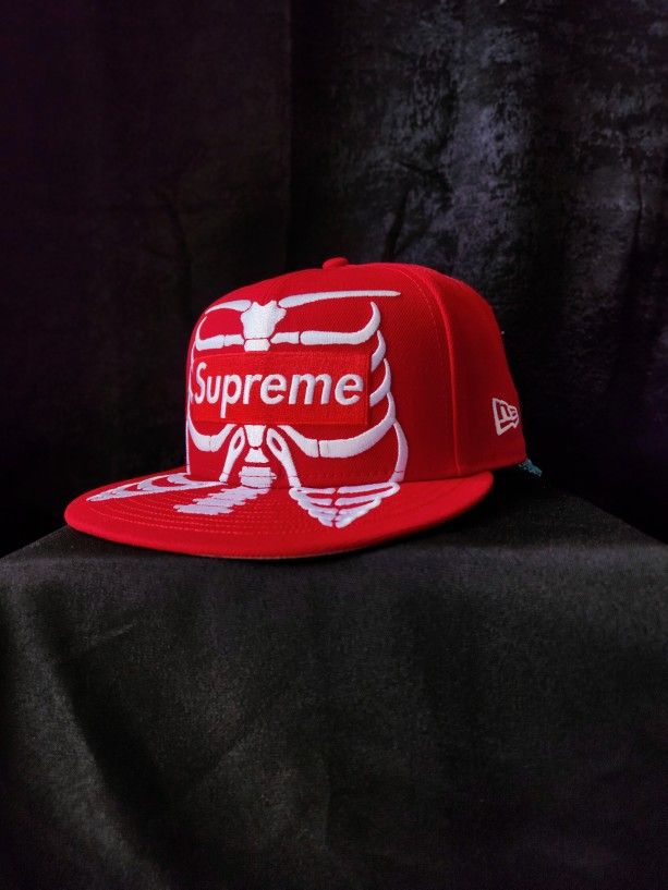 Supreme - " Bones Box Logo " New Era Fitted Hat