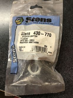 Ignition Switch MTD and Snapper