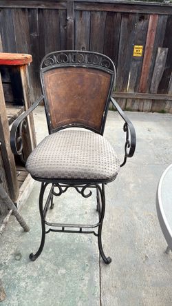 Iron barstools set of 3
