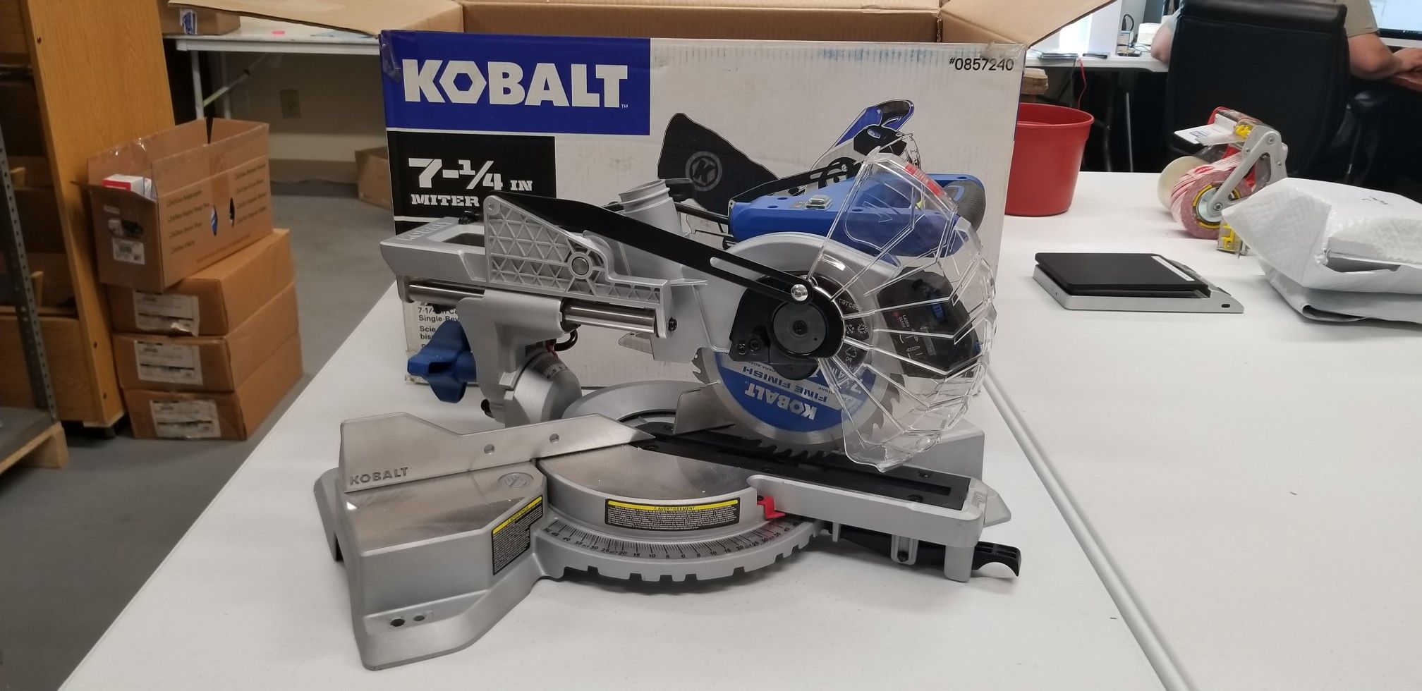 7-1/4 Miter Saw Kobalt 0857240 Used 1 time