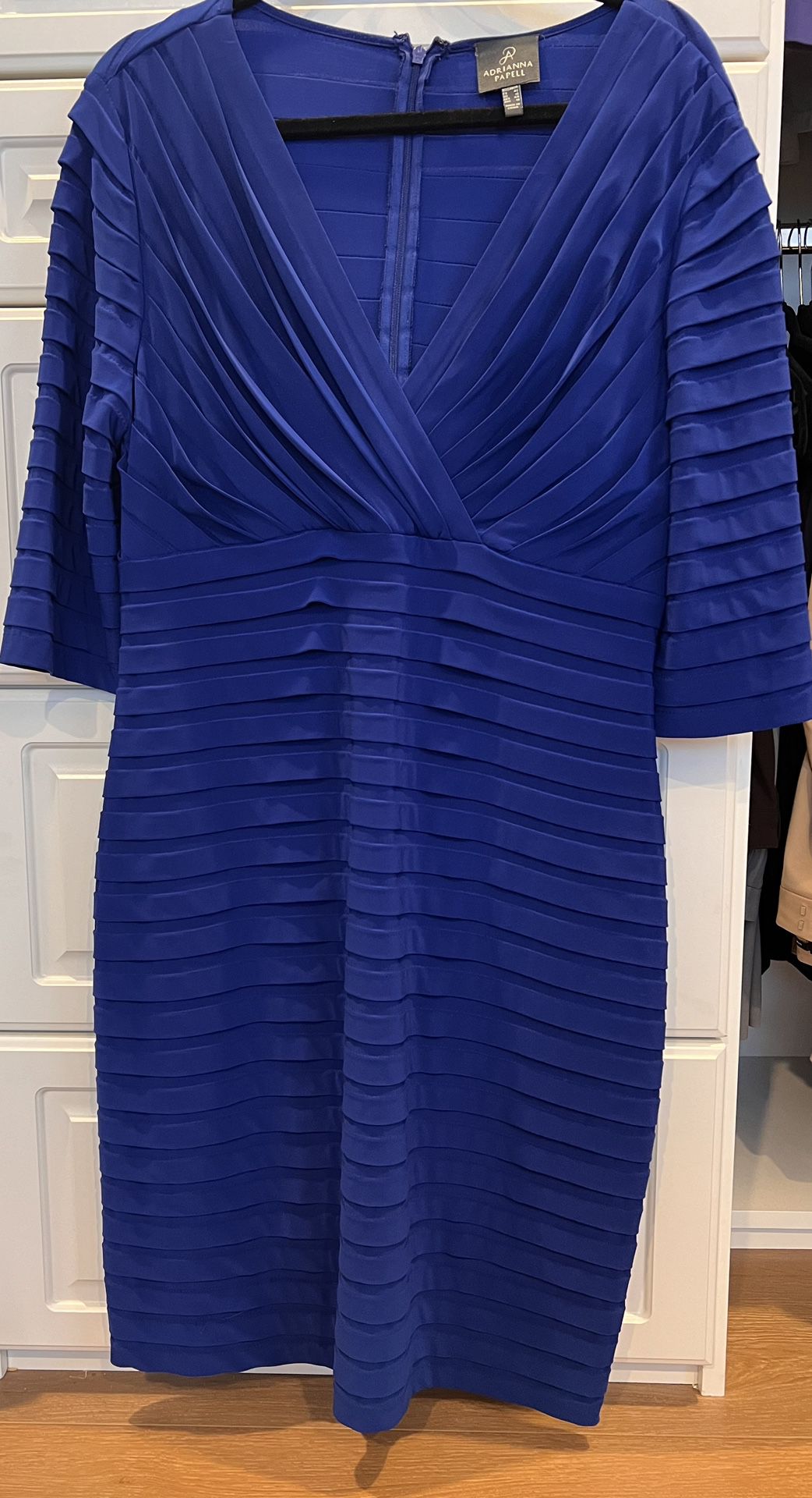 Adrianna Papell Blue Cocktail Dress 