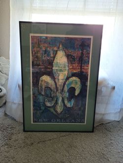 New Orleans Rebuild Framed Fleur-de-Lis Art Print