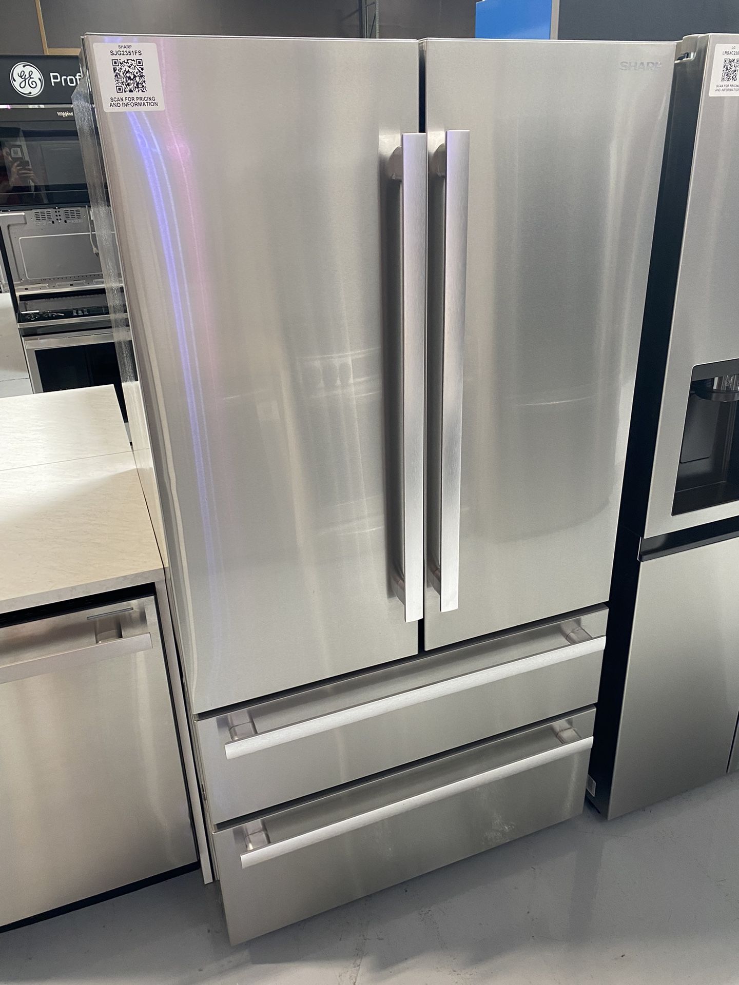 Stainless Steel French 4-Door Counter Depth Refrigerator