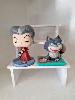 Cinderella Lady Trumane and Lucifer Funko Pops