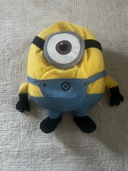 Minions Stuart Giant Round Cuddle Pillow Plush - Excellent Condition