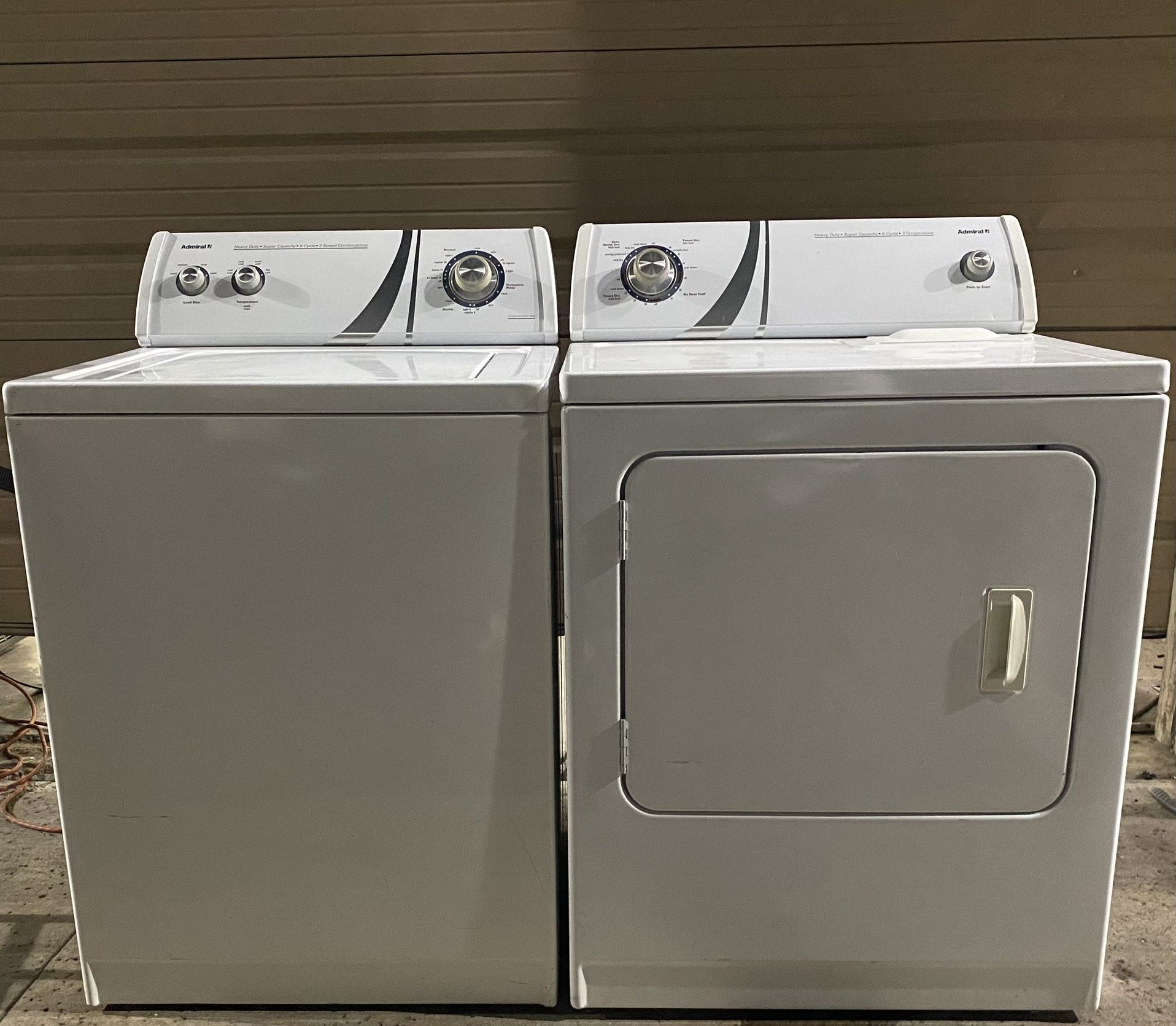 Admiral Washer And Dryer Set Electric