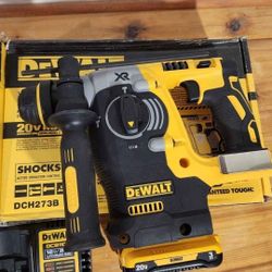 Dewalt 20V 'Max XR' 1" SDS Rotary Hammer, battery, charger