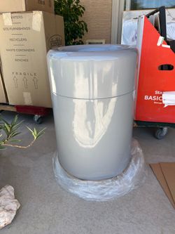 Plastiglas Cylindrical Waste Container new in box