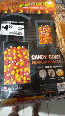 Candy Corn Window Poster