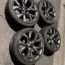4 — 235/40r19 5x110 5x4.33 Stock Chrysler 200 Malibu Cobalt HHR CHEROKEE Wheels Rims Tires!!!!
