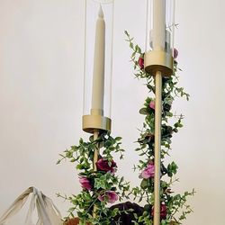purple flower centerpieces