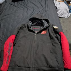 Snap On Hooded Winter Jacket