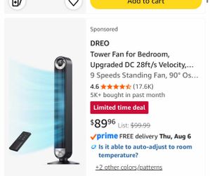 Tower fan