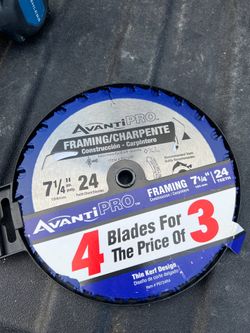 7-1/4 in. x 24-Tooth Framing Circular Saw Blade 4-Pack