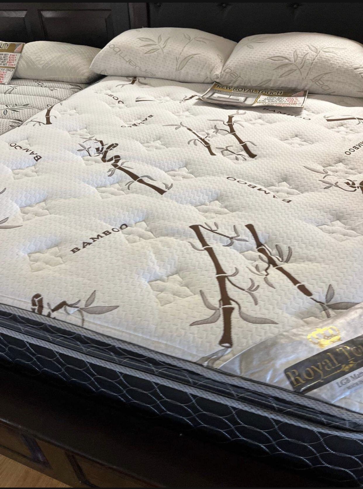 King Size New Royal Touch Memory Foam Pillow Top Mattress 