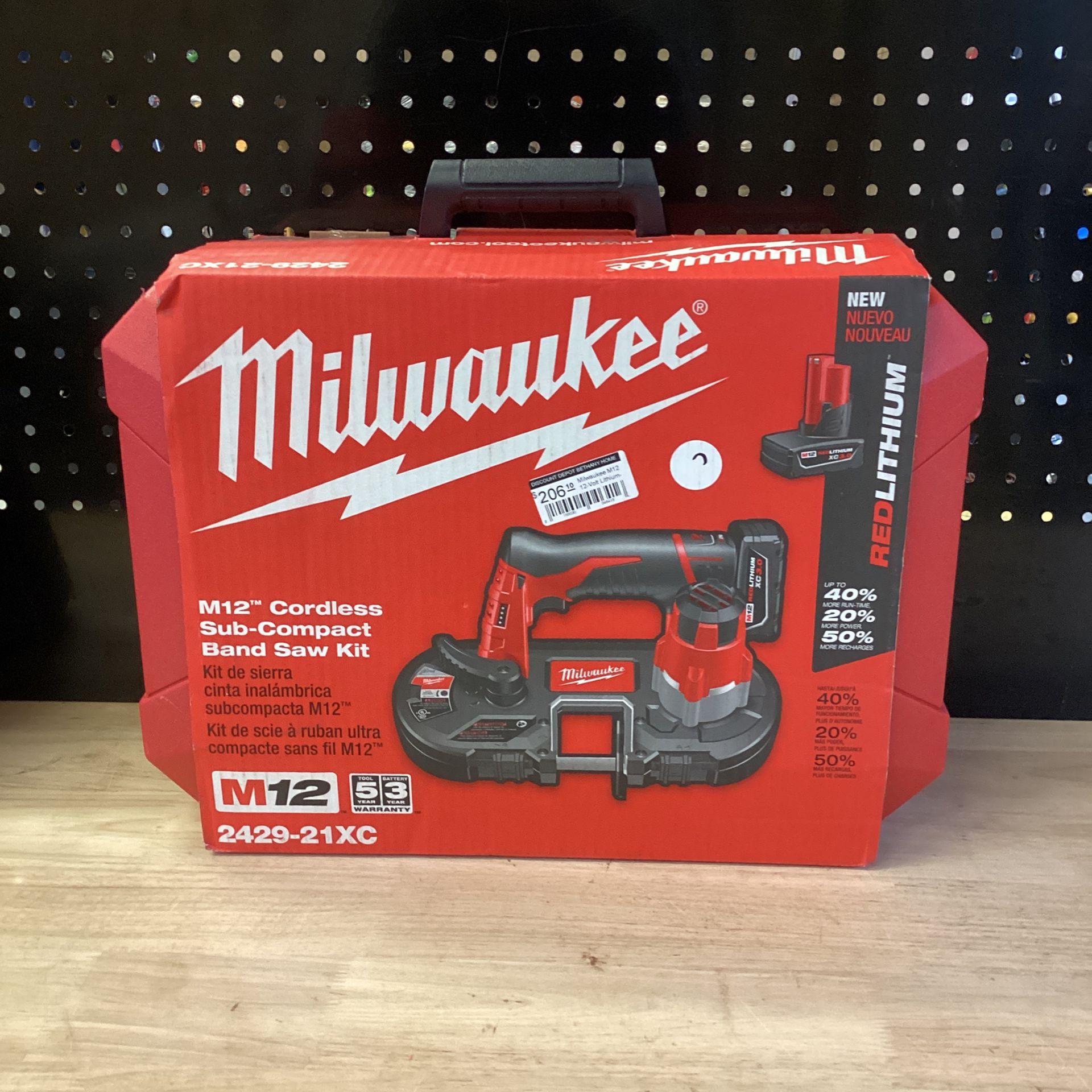 Milwaukee M12 12V Lithium-Ion Cordless Sub-Compact Band Saw XC Kit with One  3.0h Battery, Charger and Hard Case for Sale in Phoenix, AZ OfferUp