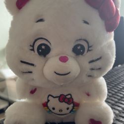 Sanrio Hello Kitty and Care Bears collab plushie